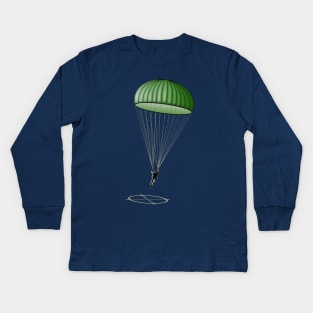 Paratrooper Kids Long Sleeve T-Shirt